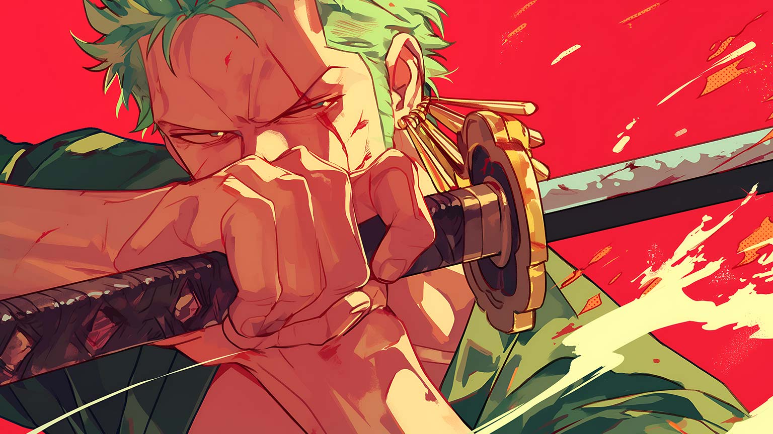 Sword Red Desktop Wallpaper 4K