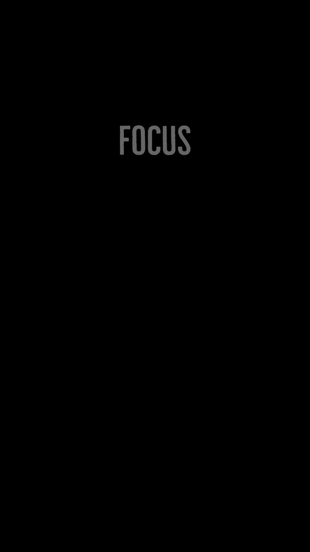 Black focus motivational wallpaper