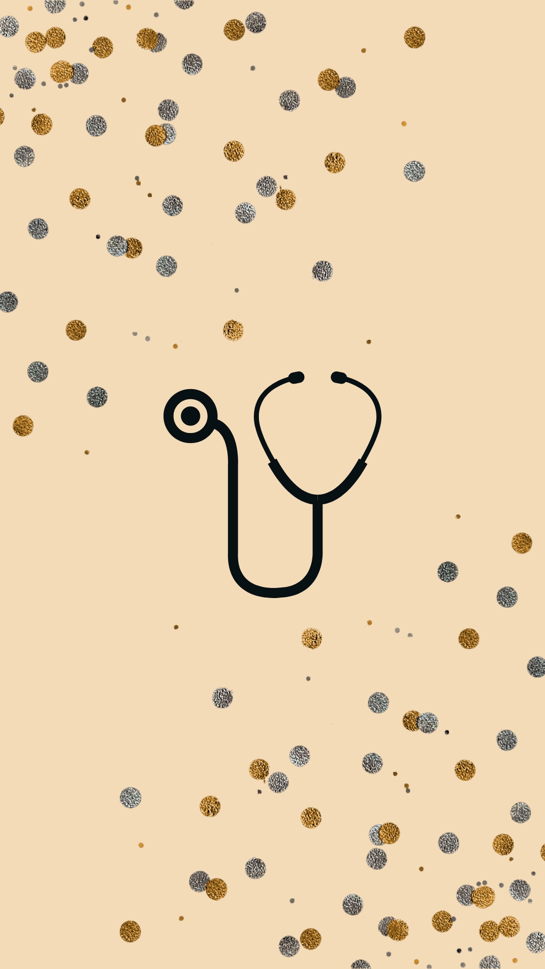 Nurse Stethoscope Dots Cell Phone
