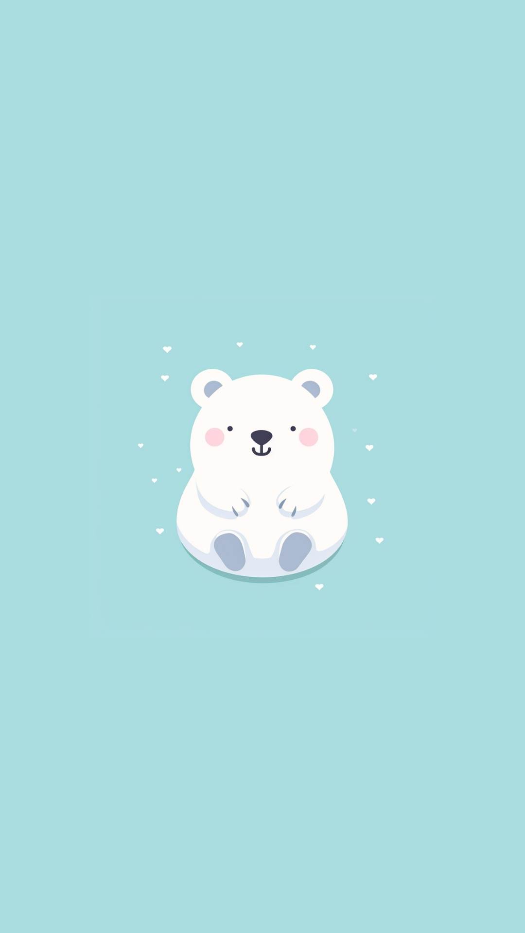 Cute Polar Bear Phone Wallpaper
