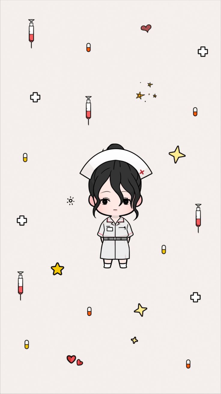 Cute Nurse. Hemşirelik öğrencileri