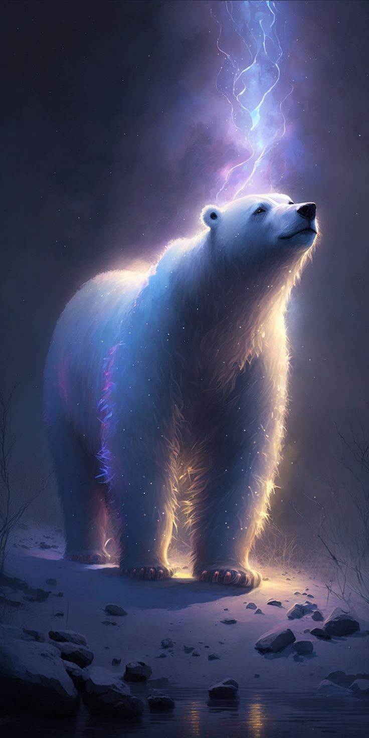 Polar bear drawing
