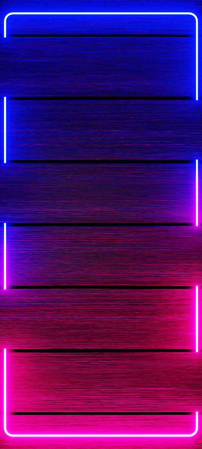 Neon Borders iPhone Wallpaper HD