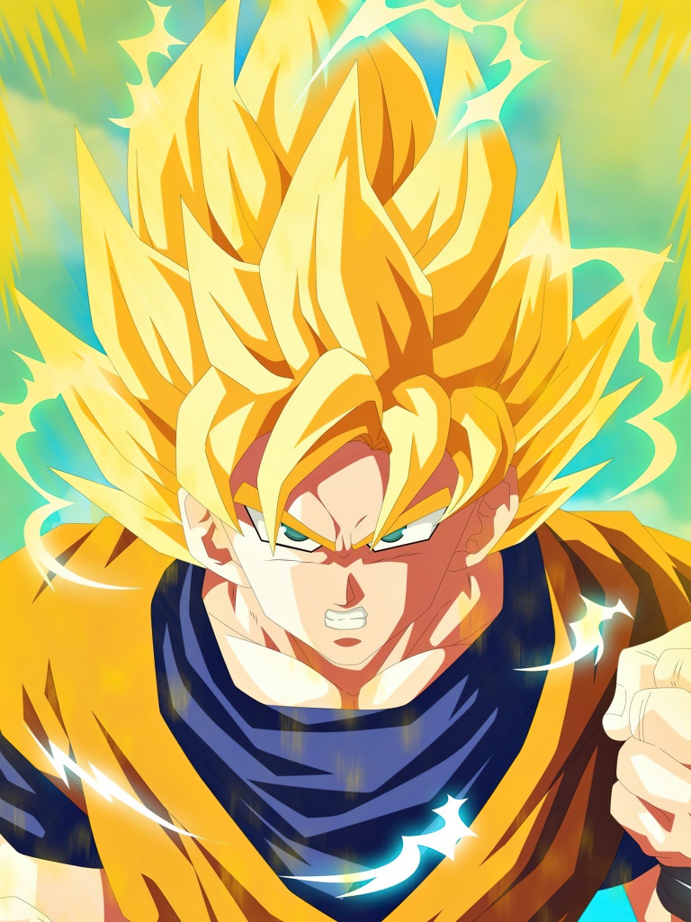 SSJ Goku Dragon Ball Z 5K Wallpaper