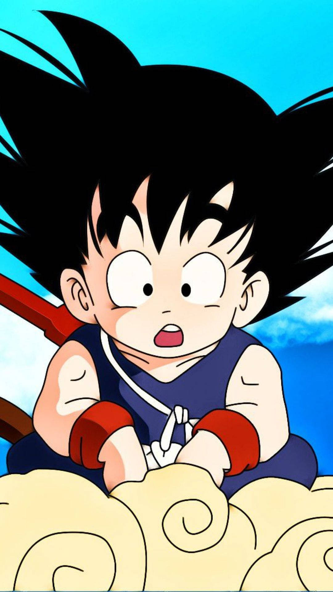 Cute Baby Son Goku iPhone Wallpaper
