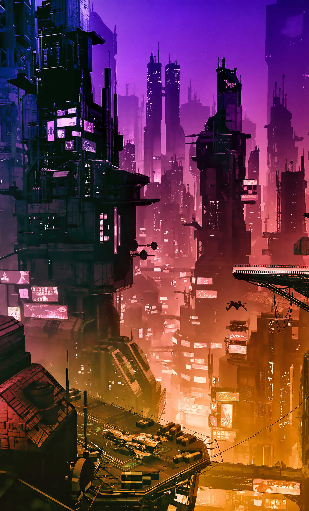Futuristic City 4k iPhone