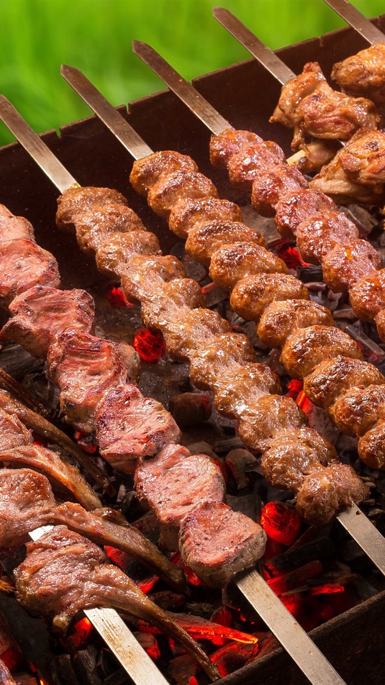 Kebab, Meat, Grill 750x1334 IPhone 8 7