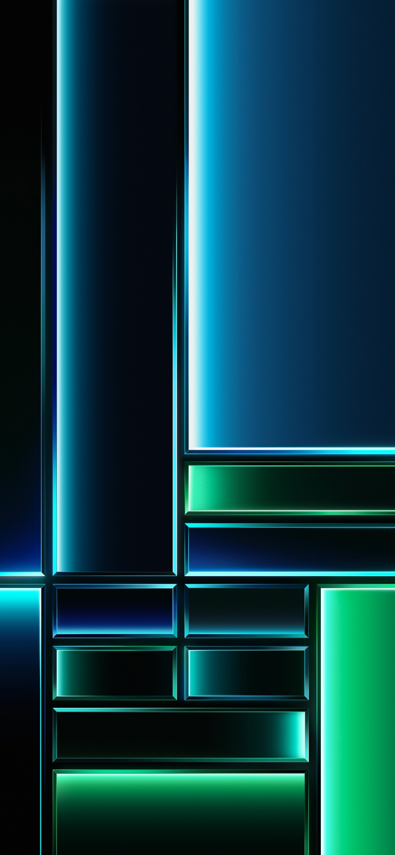 Grid Wallpaper 4K, Dark theme, Green