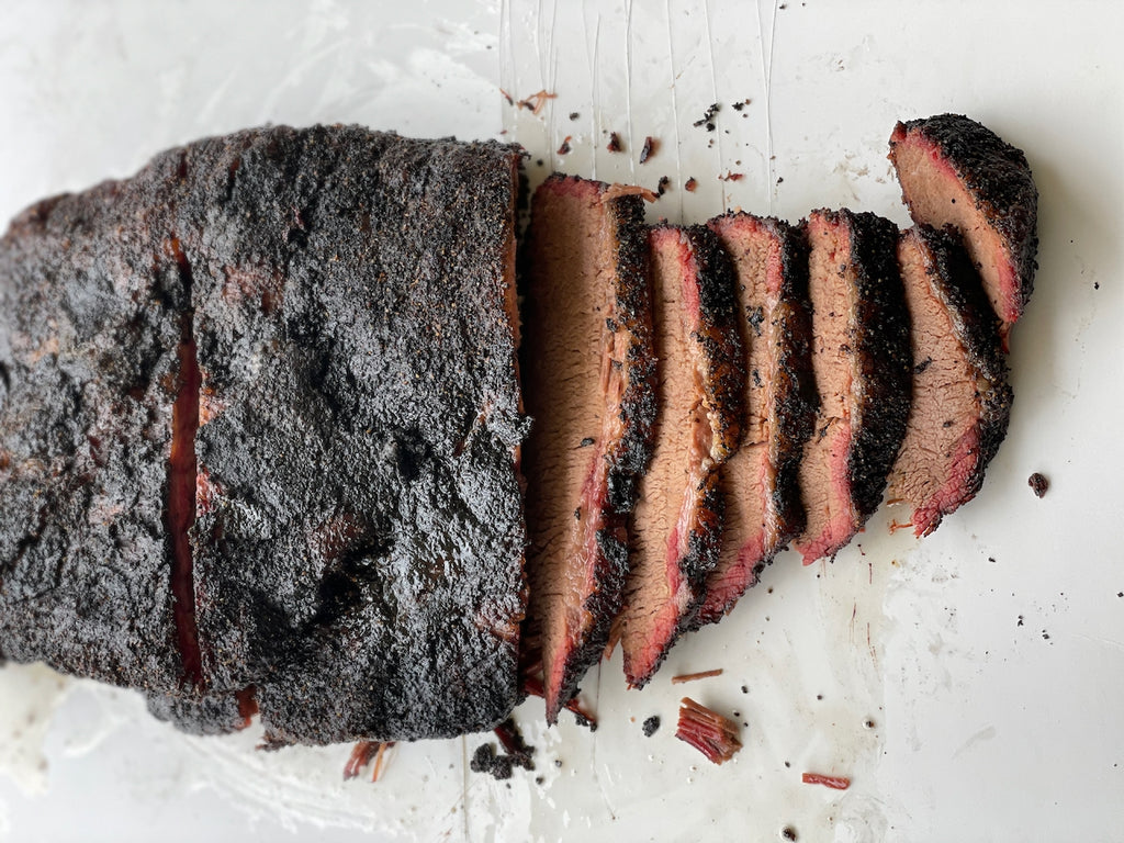 Texas BBQ smoked brisket with Black Rub