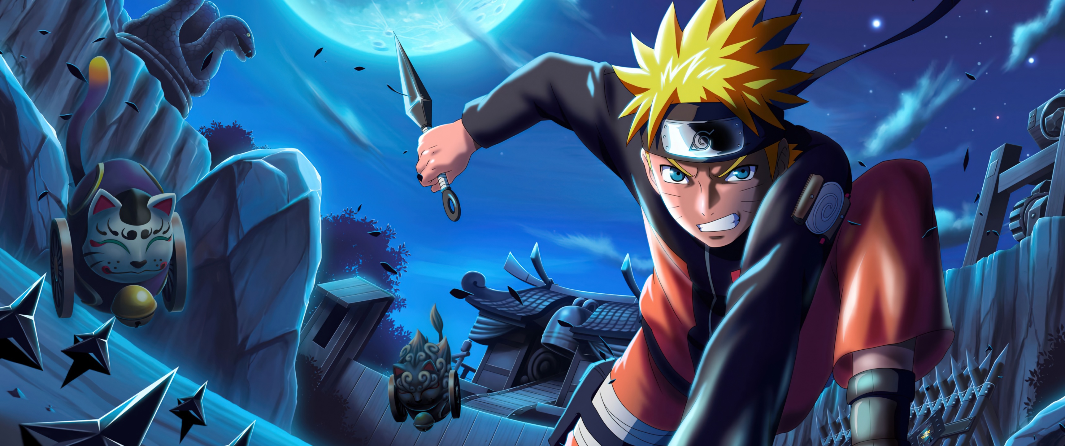 Naruto Uzumaki Wallpaper 4K, Action, Power