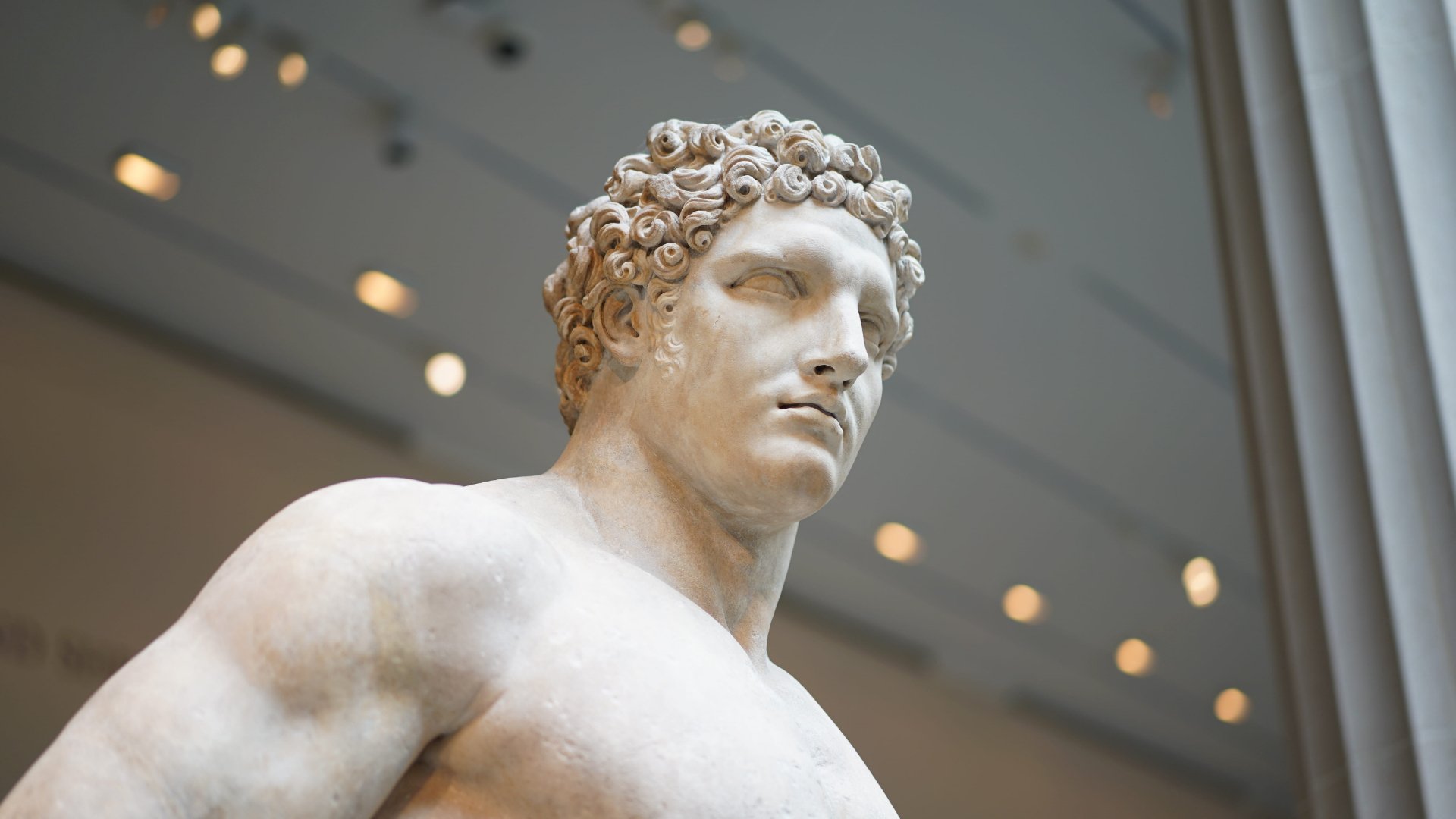 Hercules Man Made Sculpture HD Wallpaper