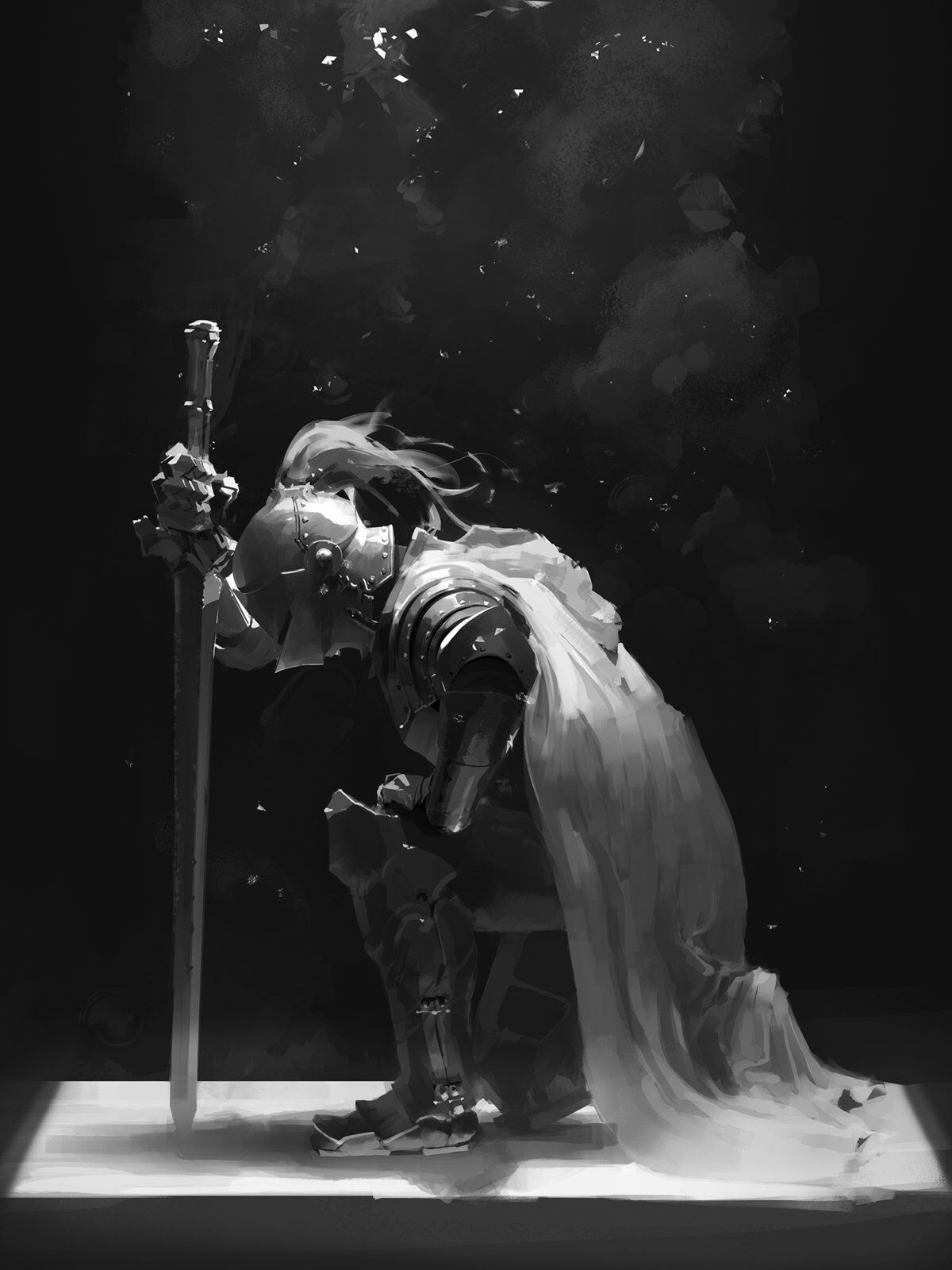 Silence, Mingchen Shen. Knight tattoo