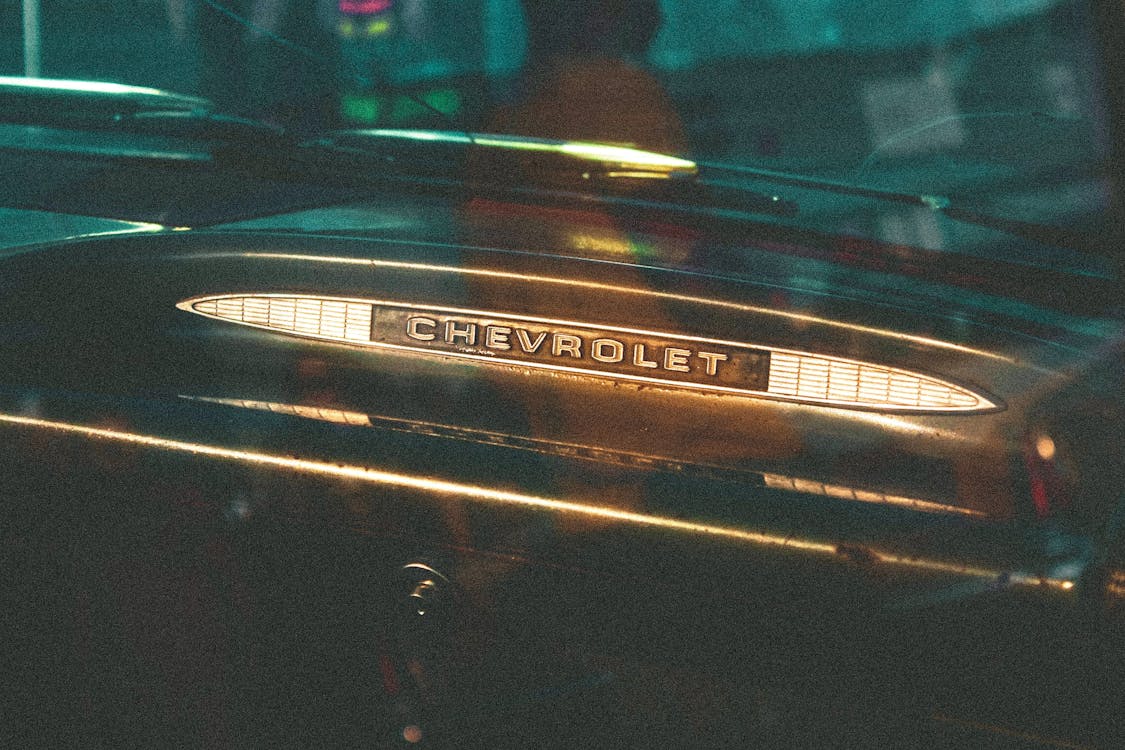 Chevrolet Logo Inside a Car