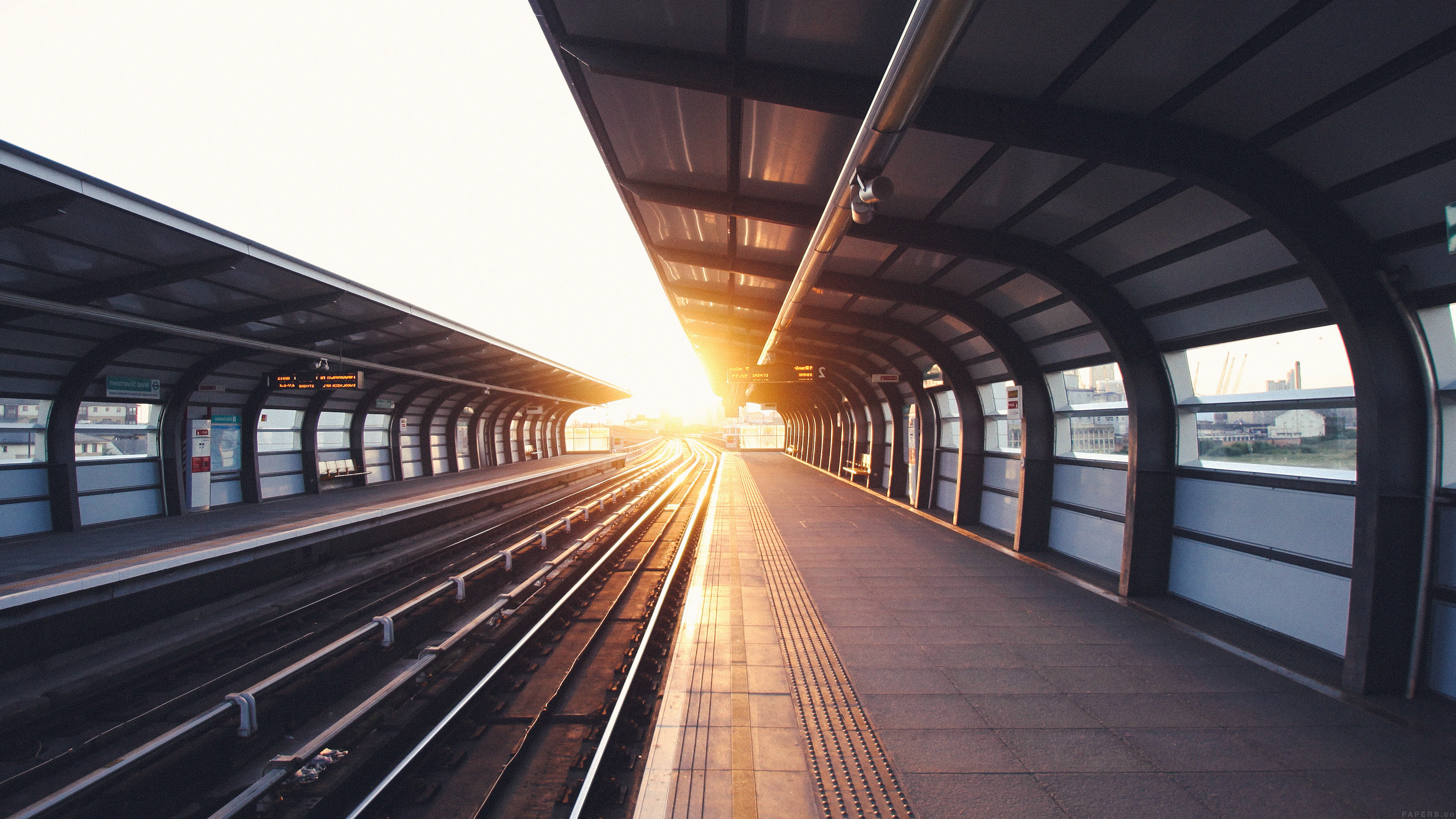 Train Station S Charles City Blue Sun