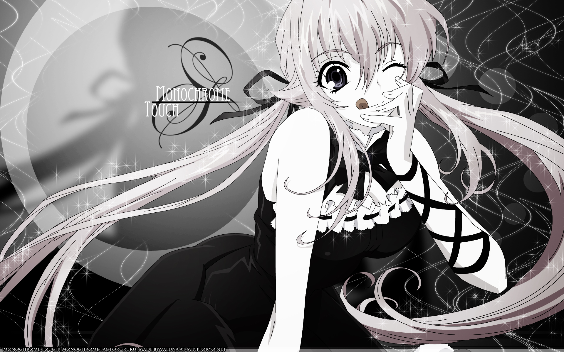 Anime Monochrome Factor HD Wallpaper