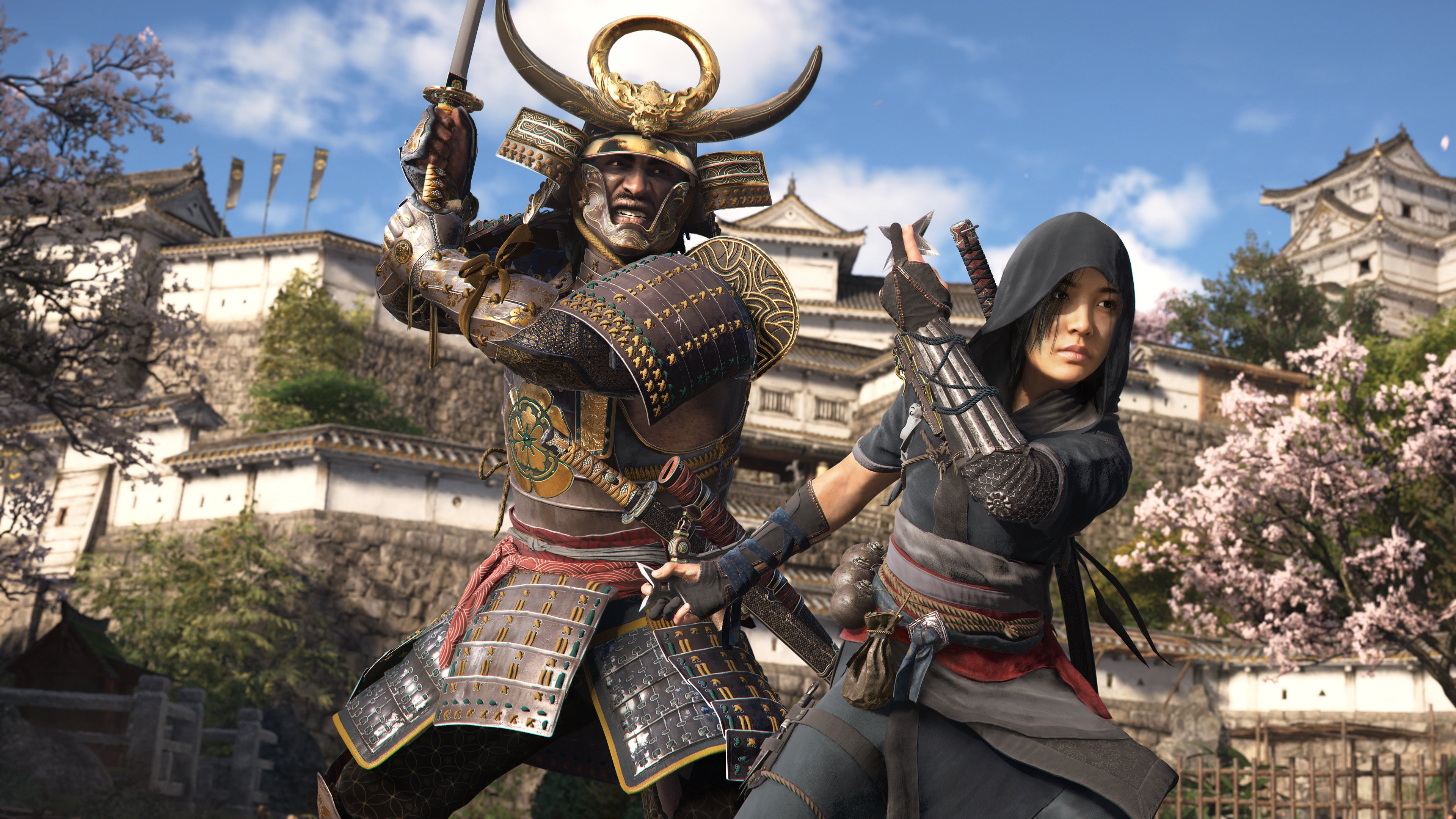Samurai and Ninja 4K Ultra HD Wallpaper