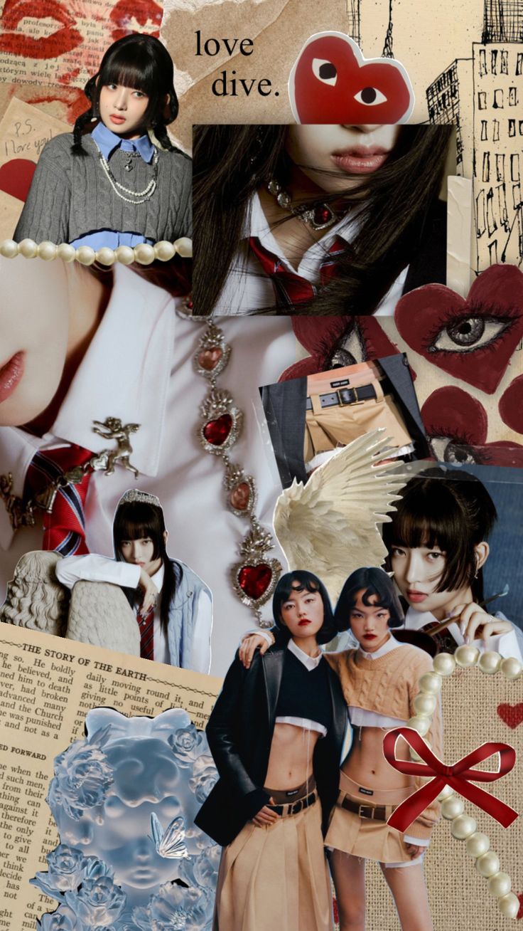 숨 참고 love dive #moodboard #aesthetic