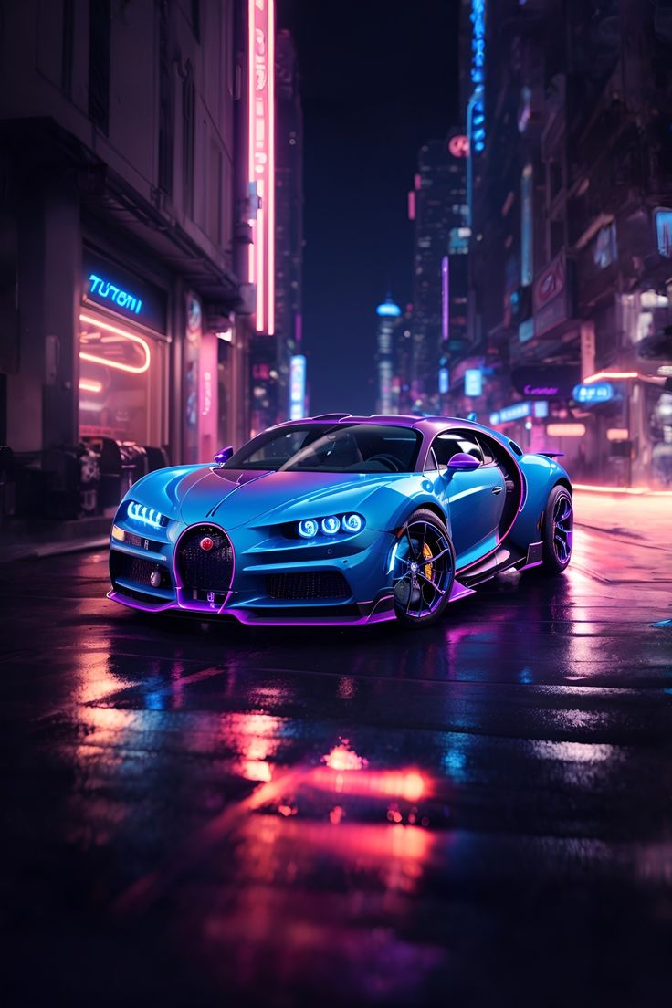 Bugatti Chiron: A Nighttime Marvel