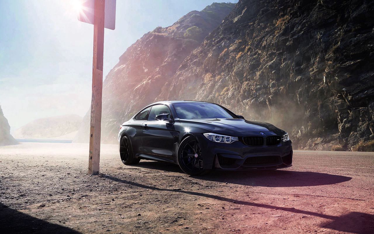wallpaper 1280x800 bmw, m4, f82, black