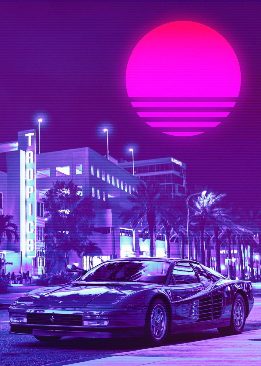 FERRARI TESTAROSSA' Poster, picture