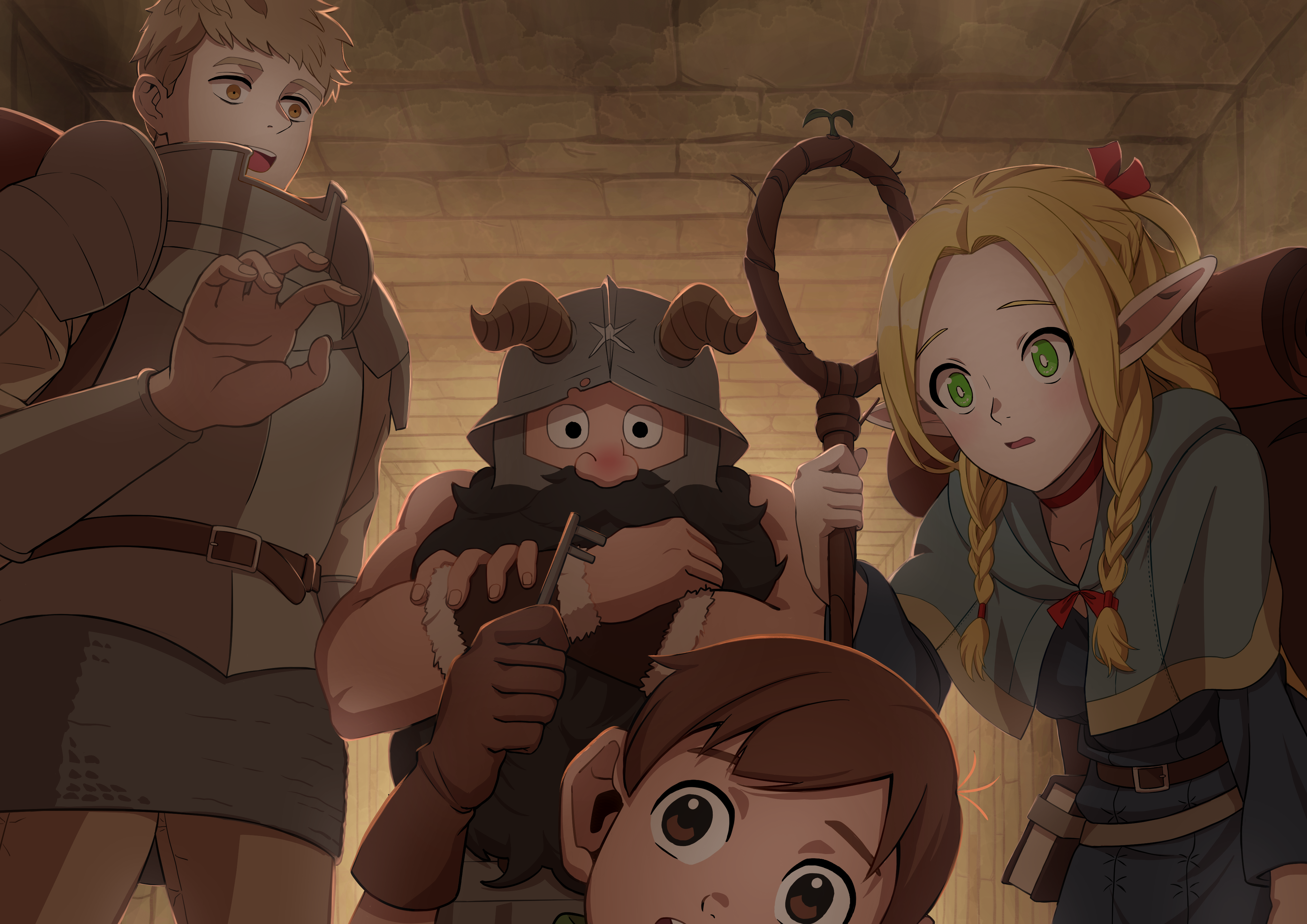 Download Anime Delicious In Dungeon 4k