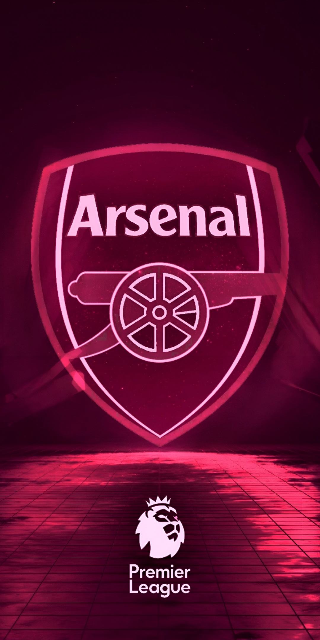 Arsenal FC Wallpaper 4K, Neon