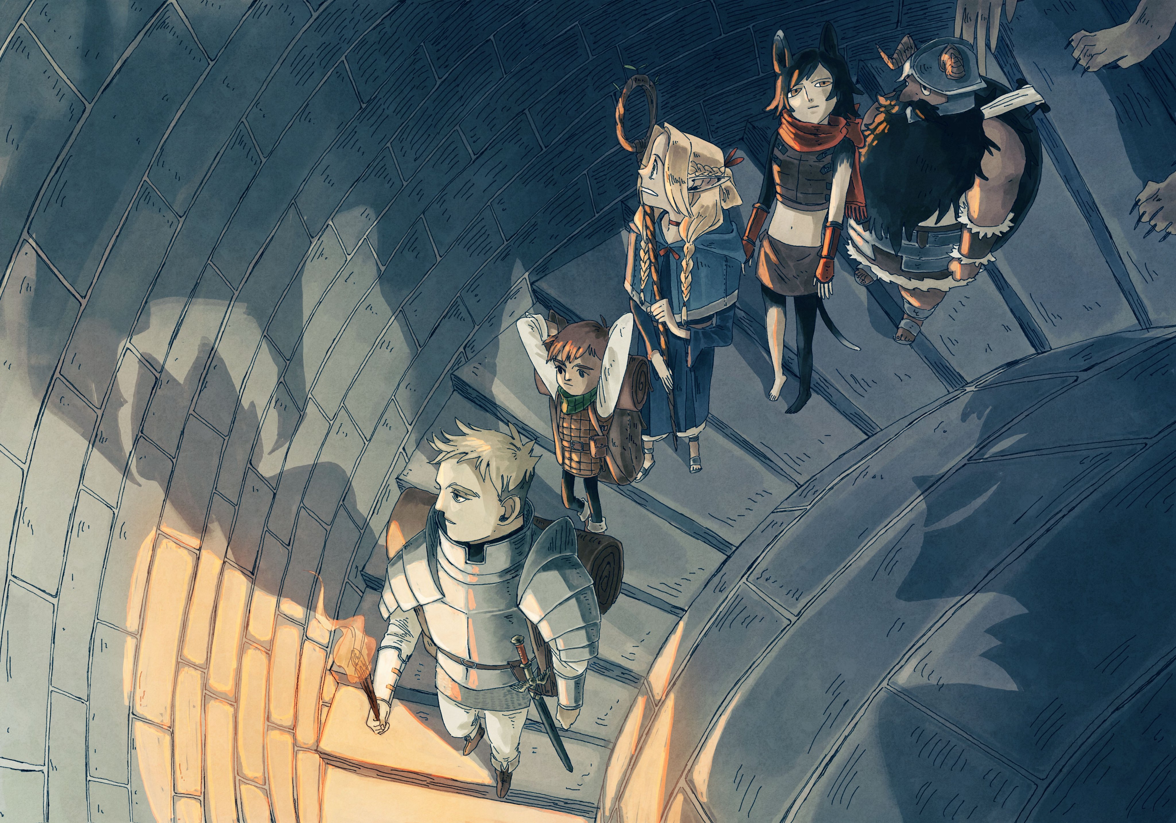 Dungeon Meshi Downwards