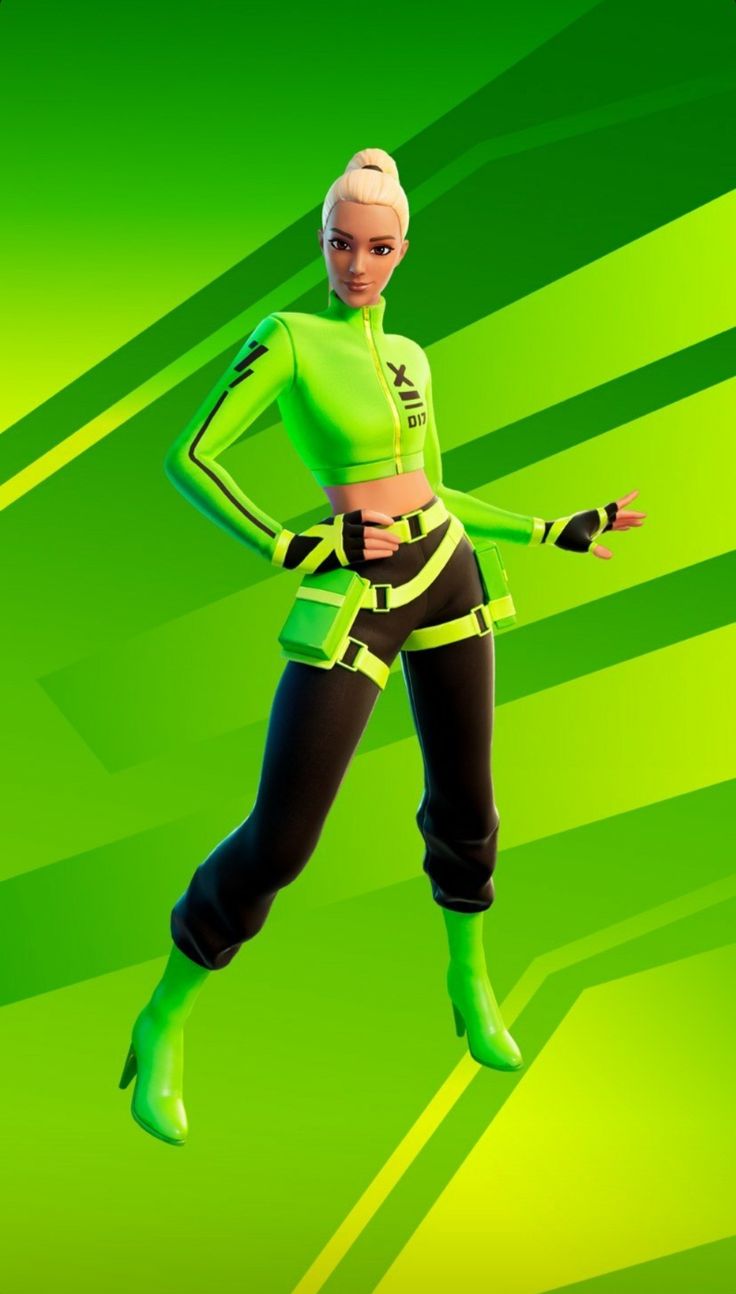 Fortnite Green Girl Wallpapers - Wallpaper Cave