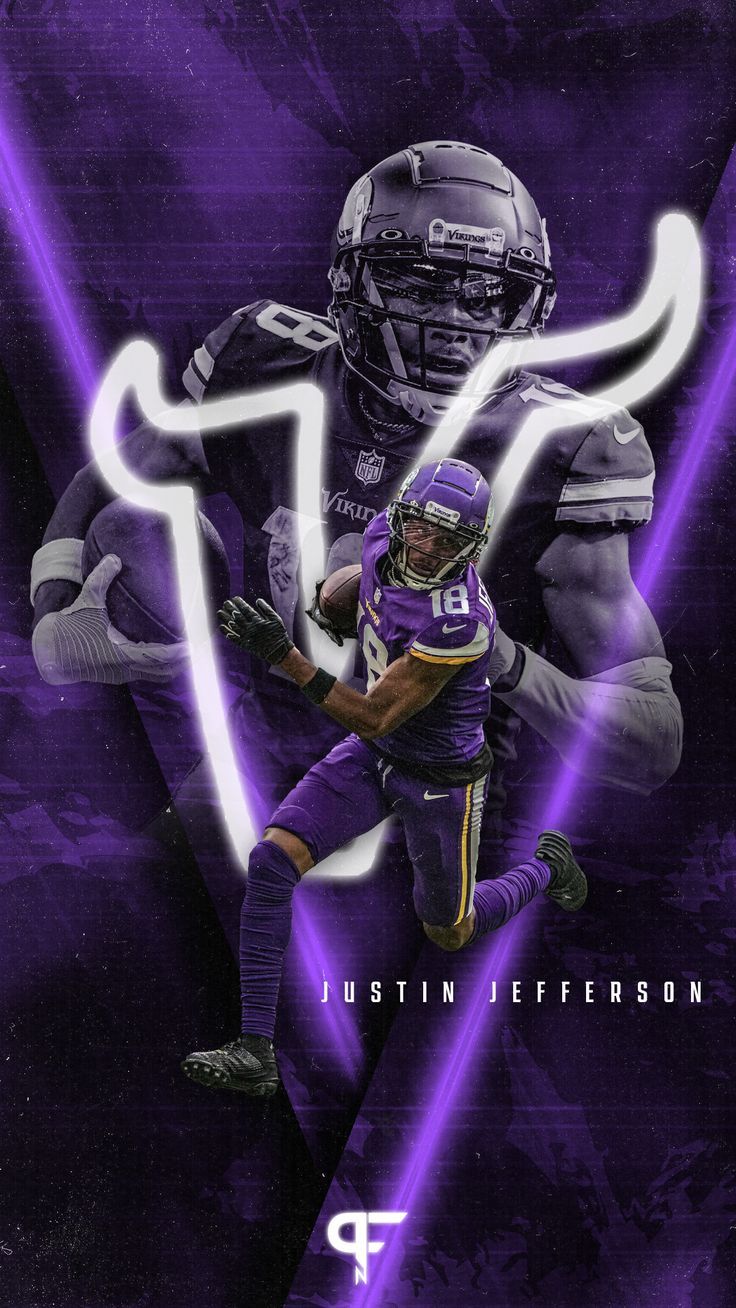 Justin Jefferson Wallpaper, Minnesota