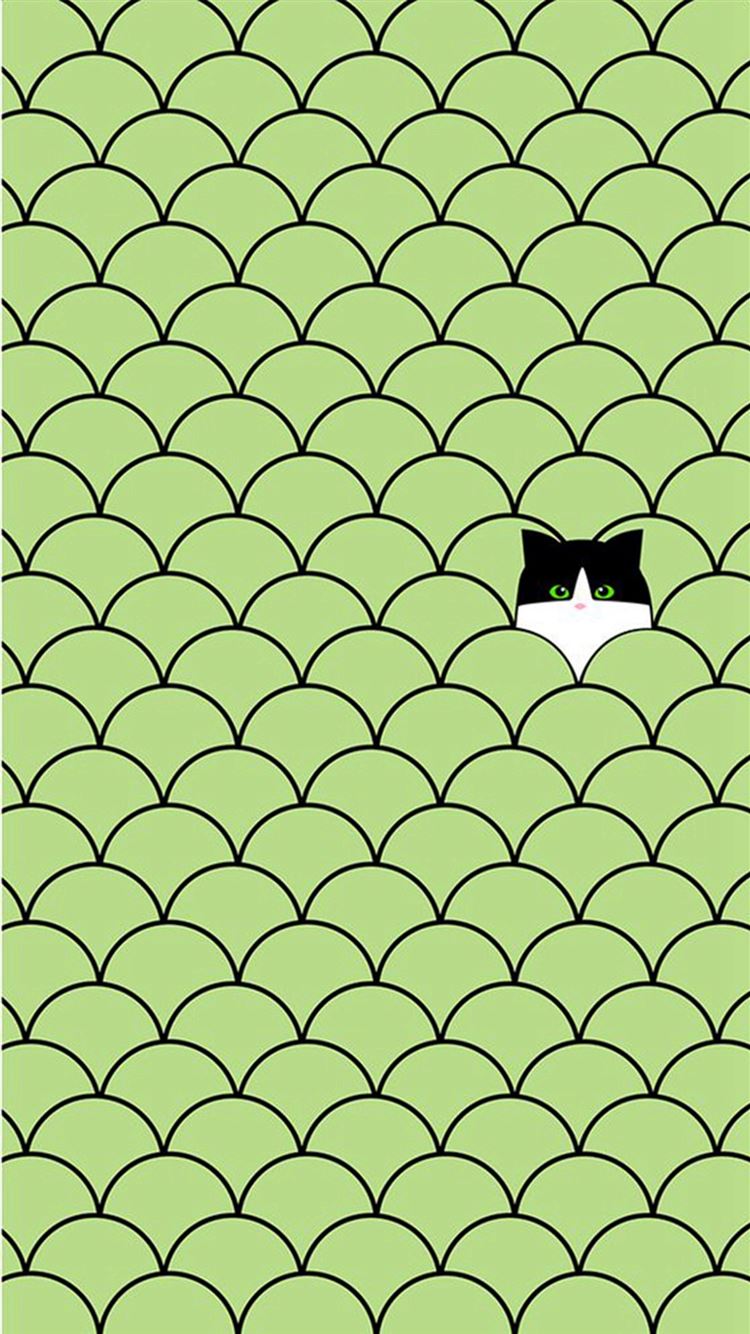 Funny Cat Circles Pattern iPhone 8