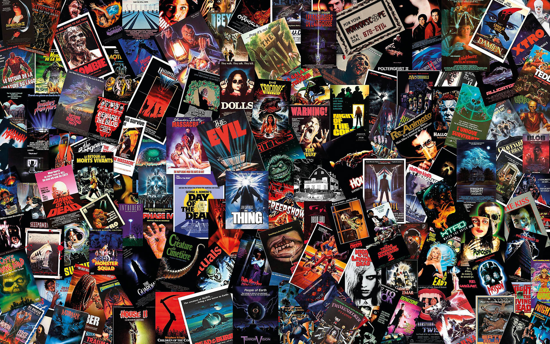 Horror Movie Collage Wallpaper