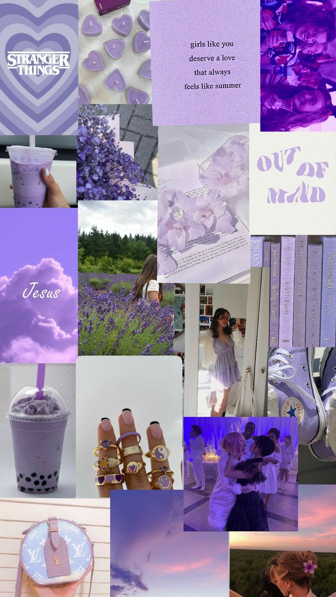 Purple aesthetic, Stranger things girl
