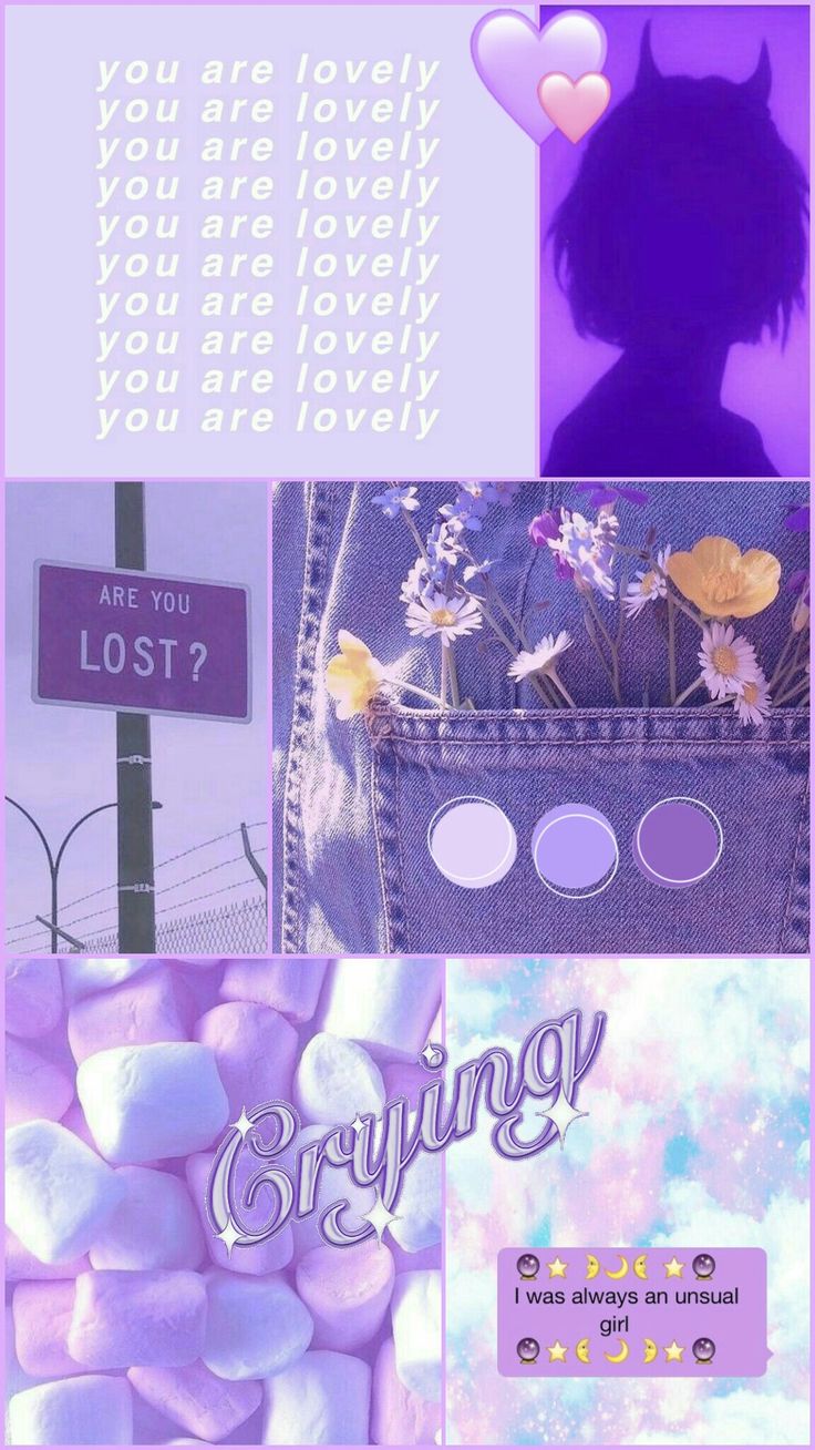 Light soft aesthetic purple wallpaper