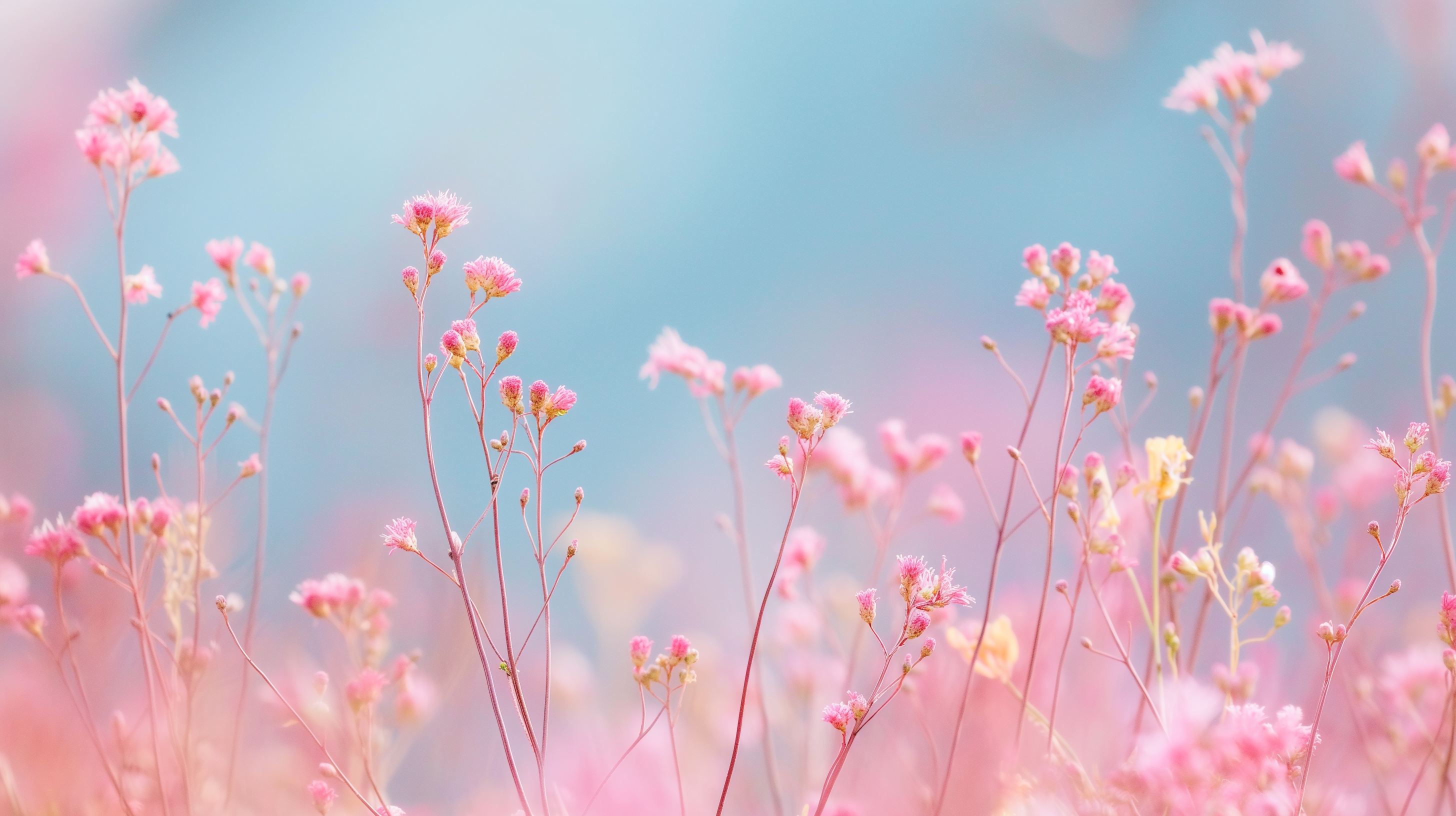 Dreamy Pink Floral Bliss HD Wallpaper