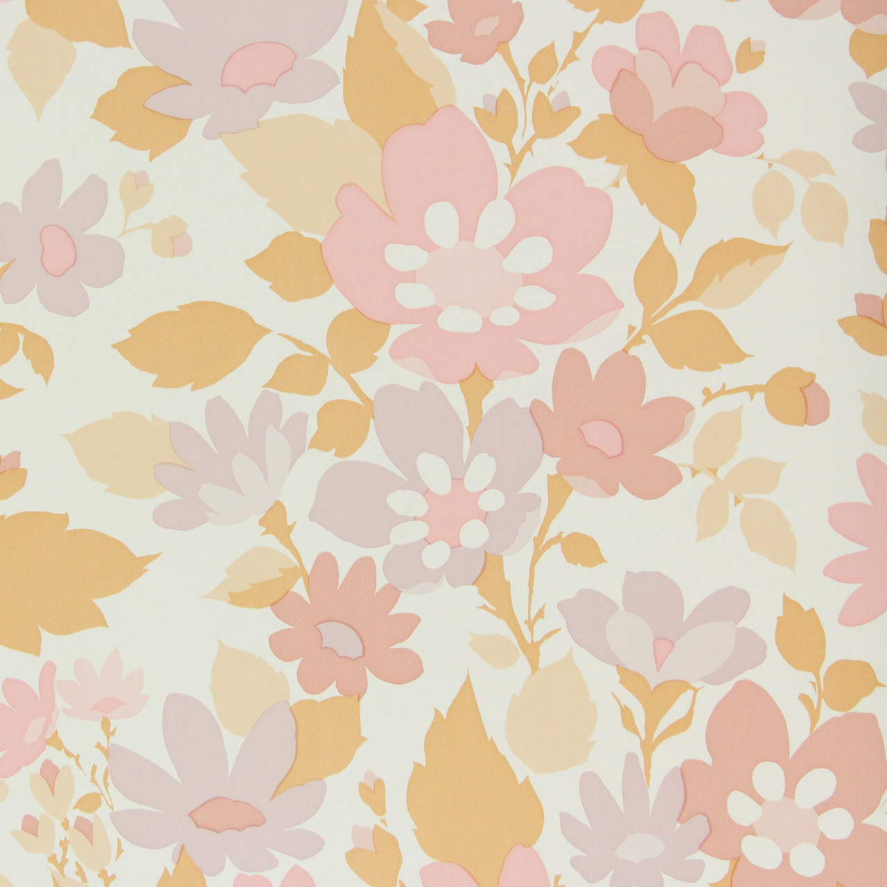 1970s Vintage Wallpaper Retro Pink
