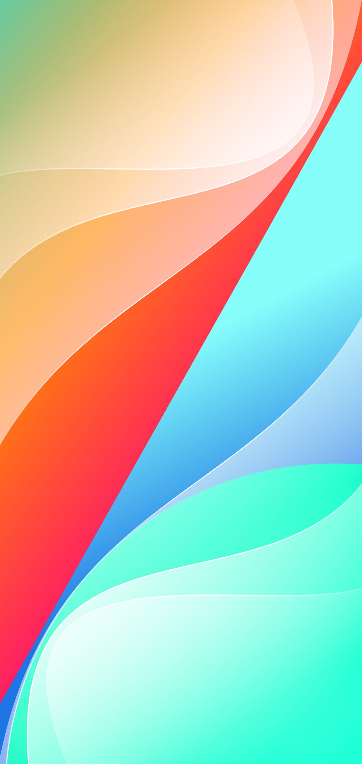 Summer striped gradient wallpaper