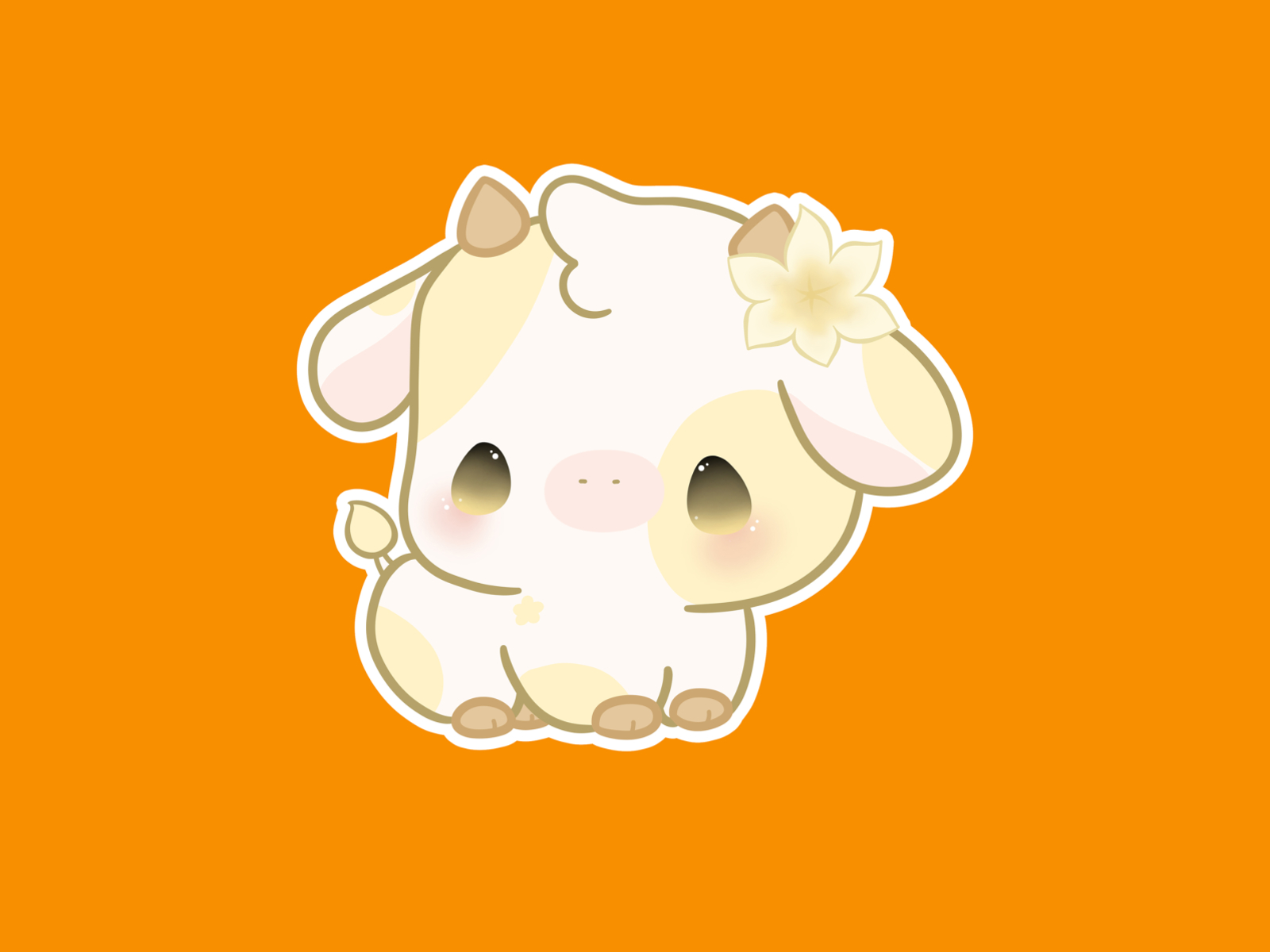 Cute Cows Kawaii Wallpapers - Wallpaper Cave