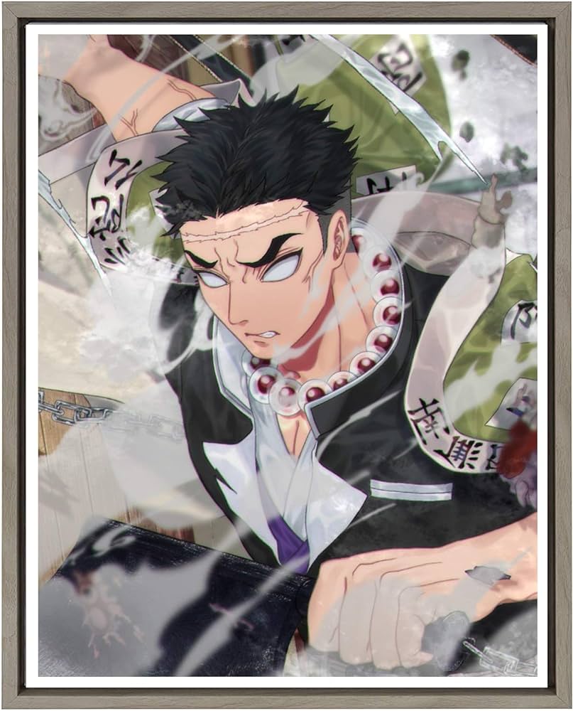 8Pcs Limited Anime Demon Slayer Poster