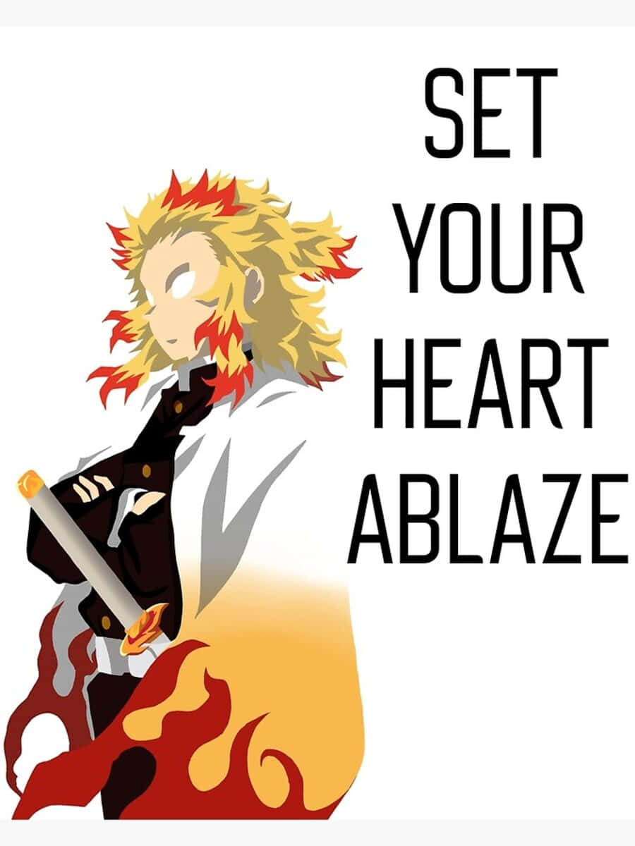 Rengoku Minimalist Wallpaper