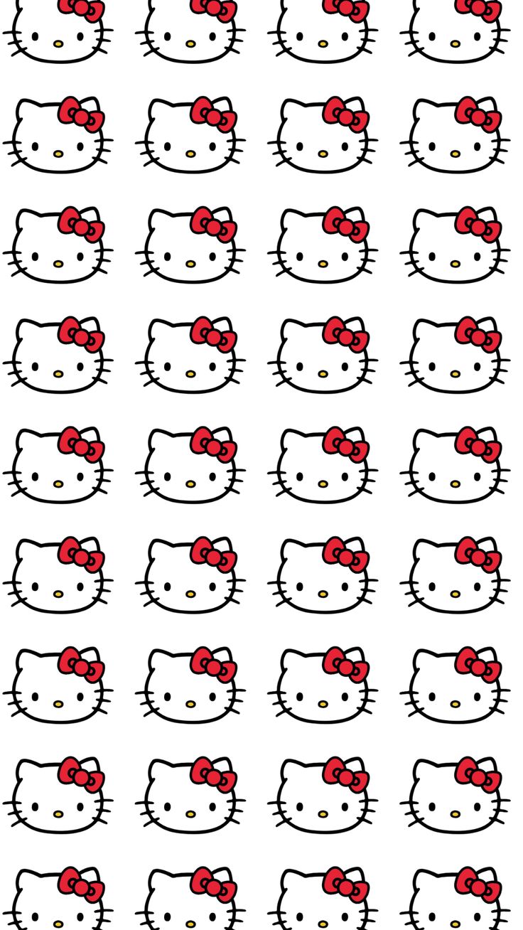 Hello Kitty Pattern Wallpaper