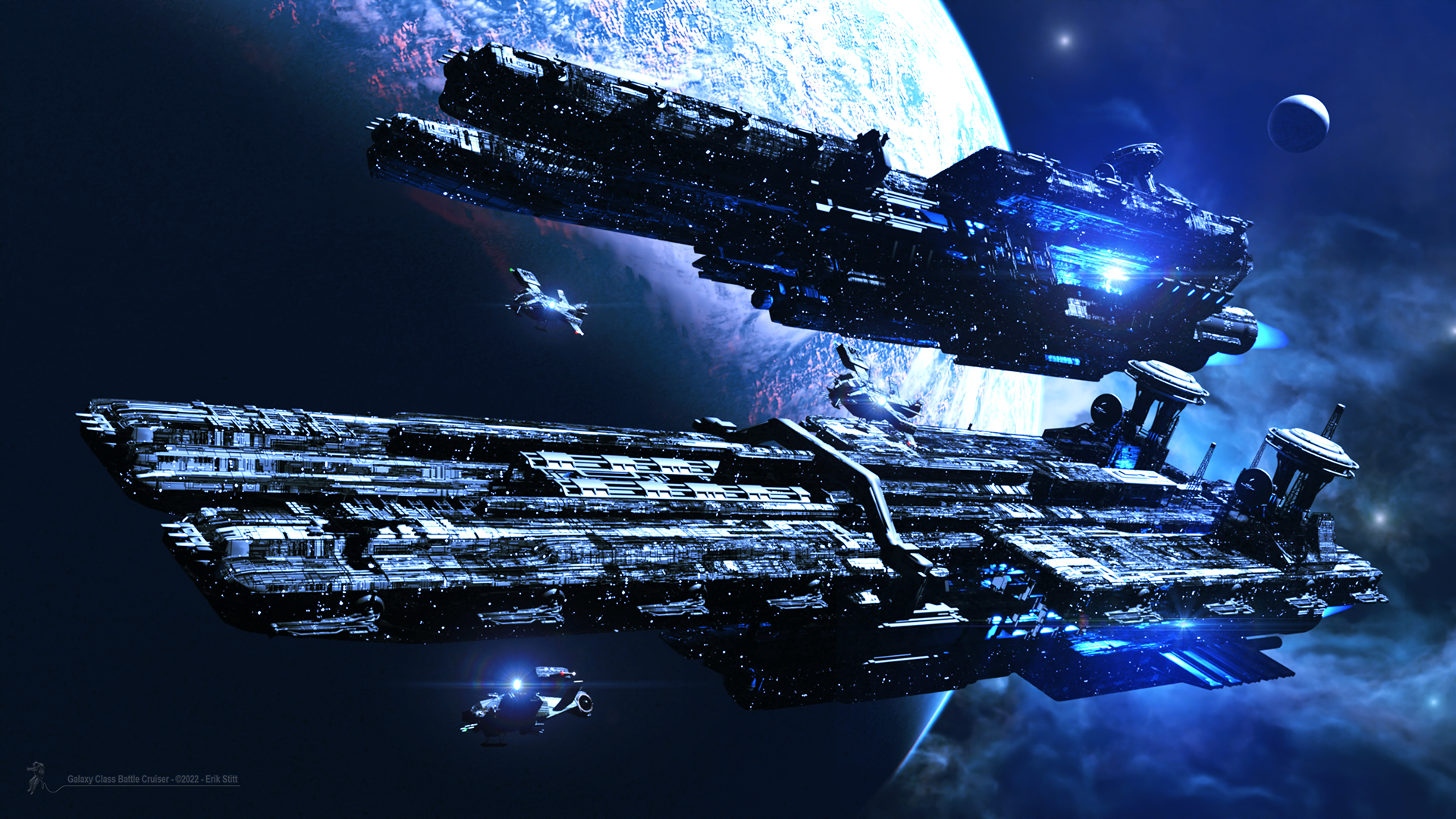 Galaxy Class Battle Cruiser Digital 3D