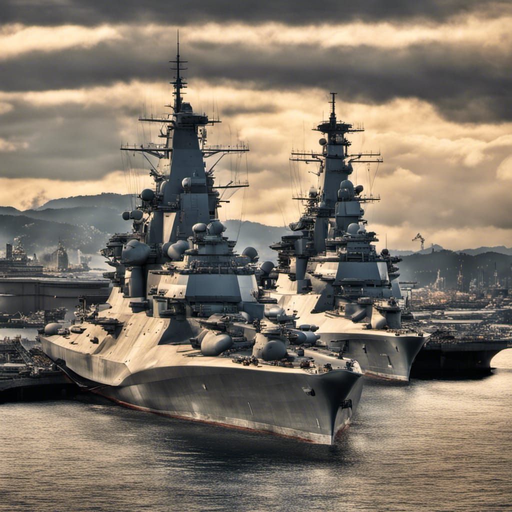 Yamato Aegis class battleship and Amagi