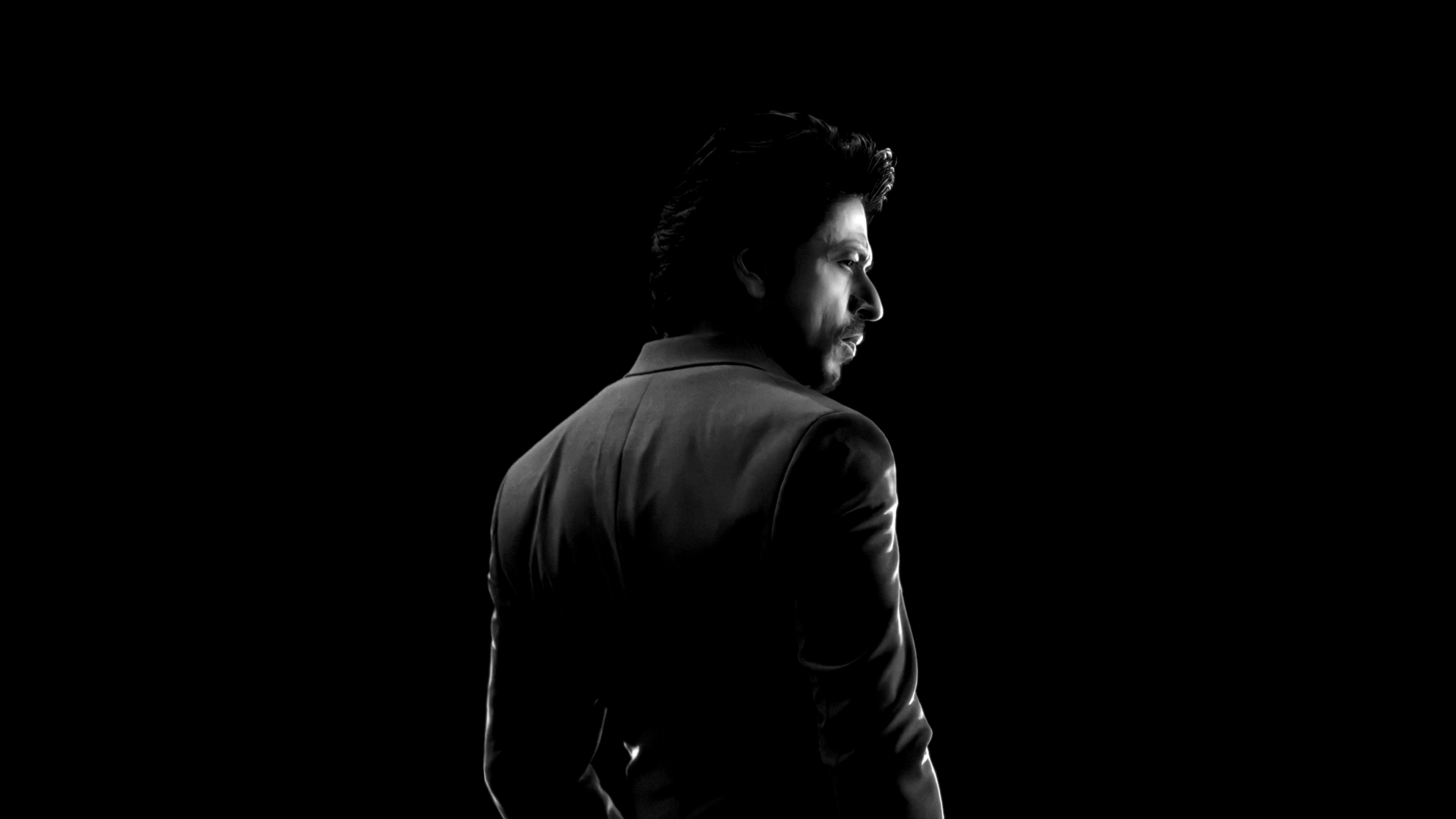 Shah Rukh Khan Wallpaper 4K, 8K, Black