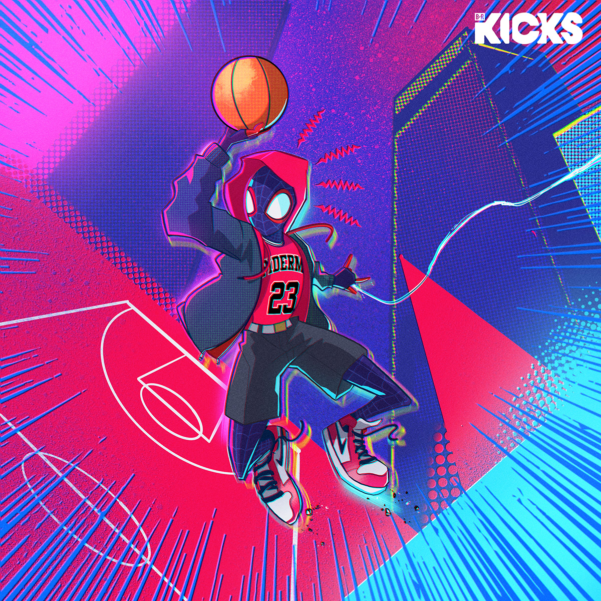 B R Kicks X Jordan X Spiderverse - Behance