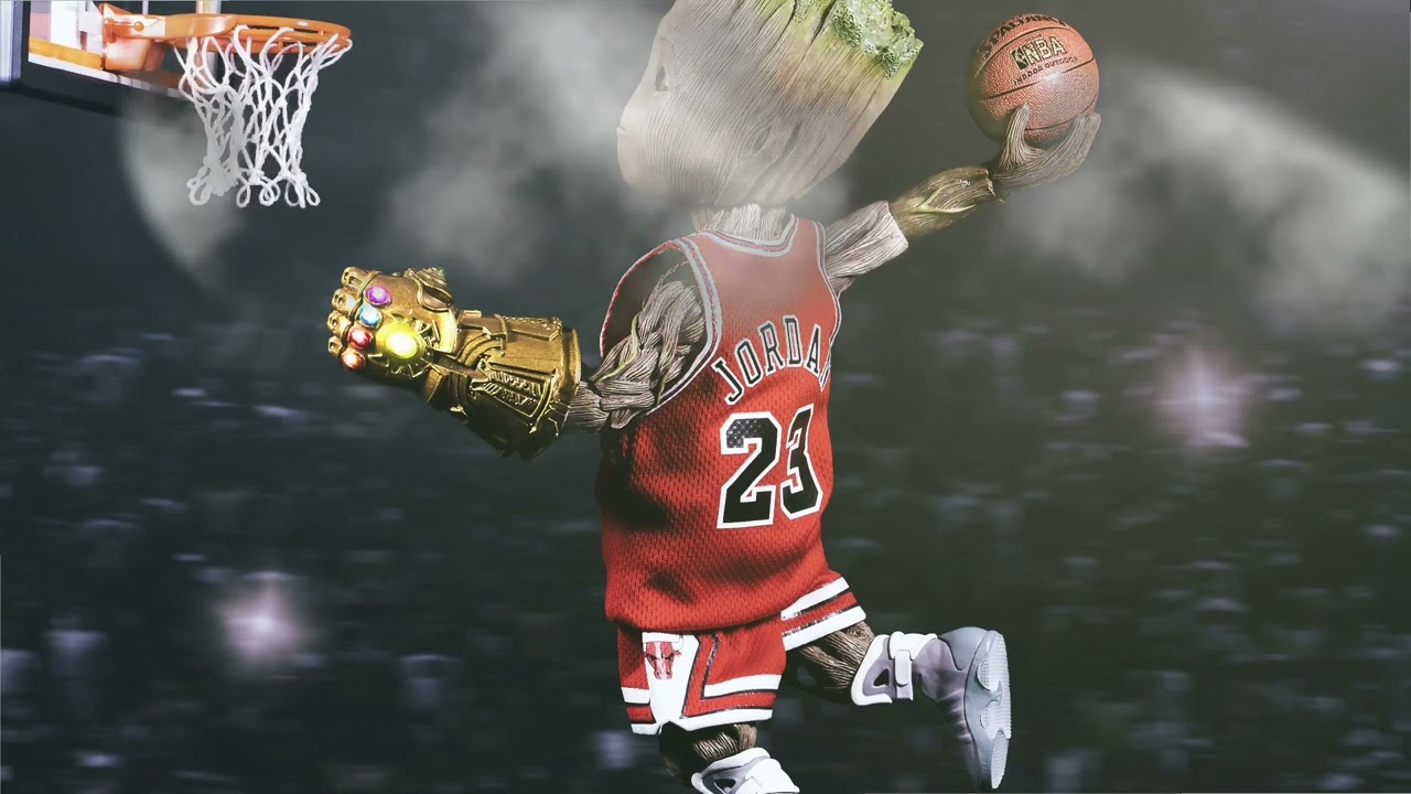 Baby Groot Basketball Wallpaper Engine