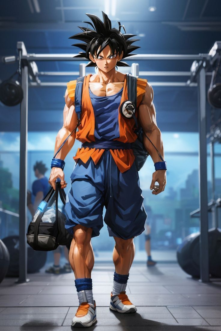 Goku in the GYM 4k HD Wallpaper. Goku