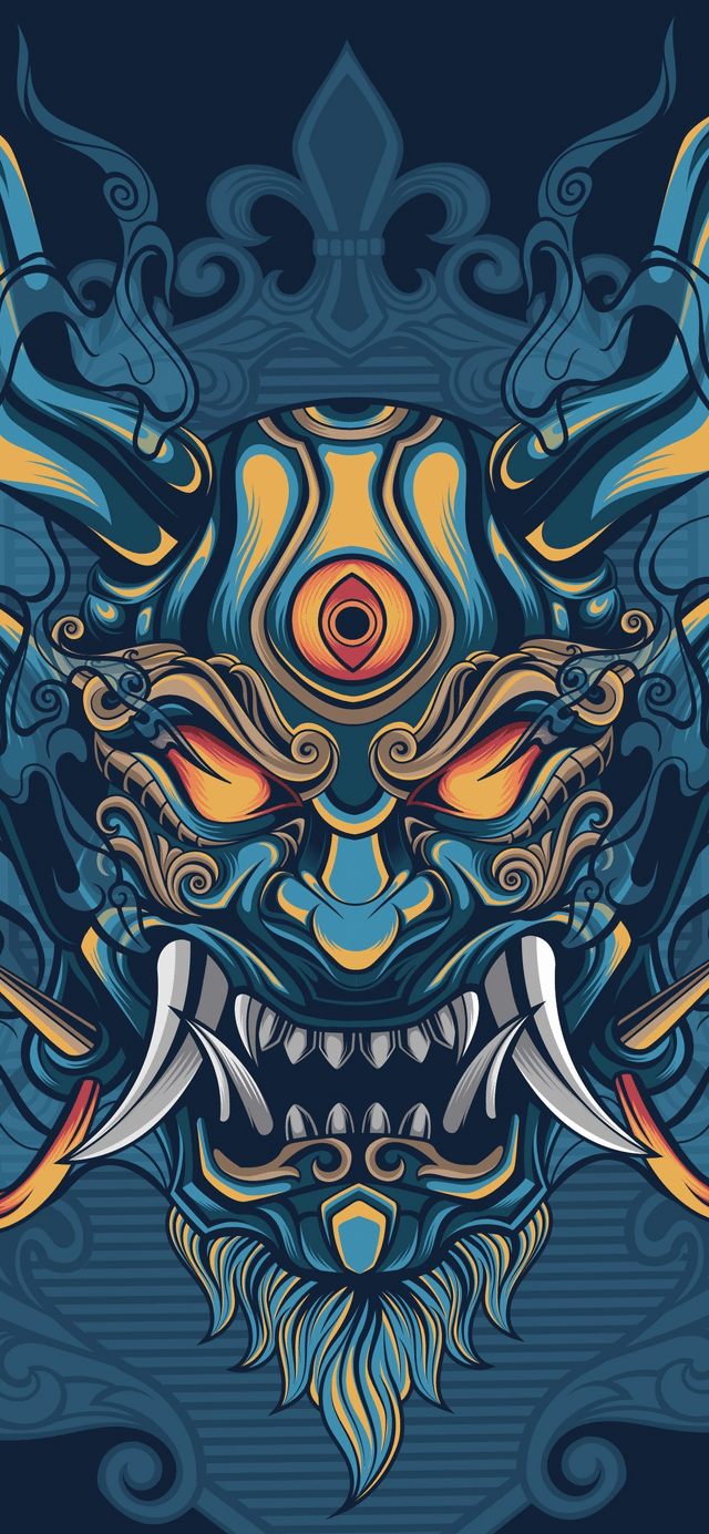 Samurai Oni Mobile Wallpaper, r