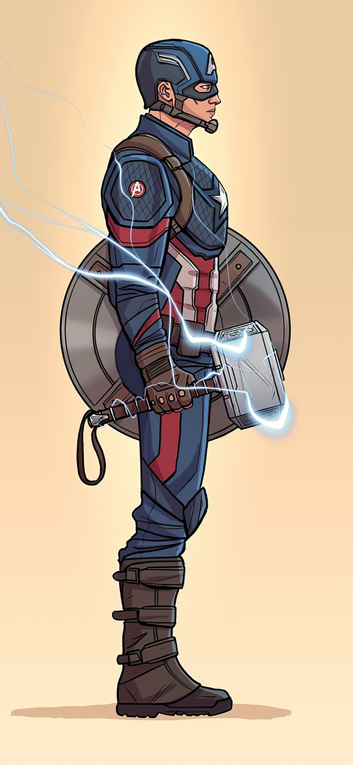 4k Captain America Minimalism