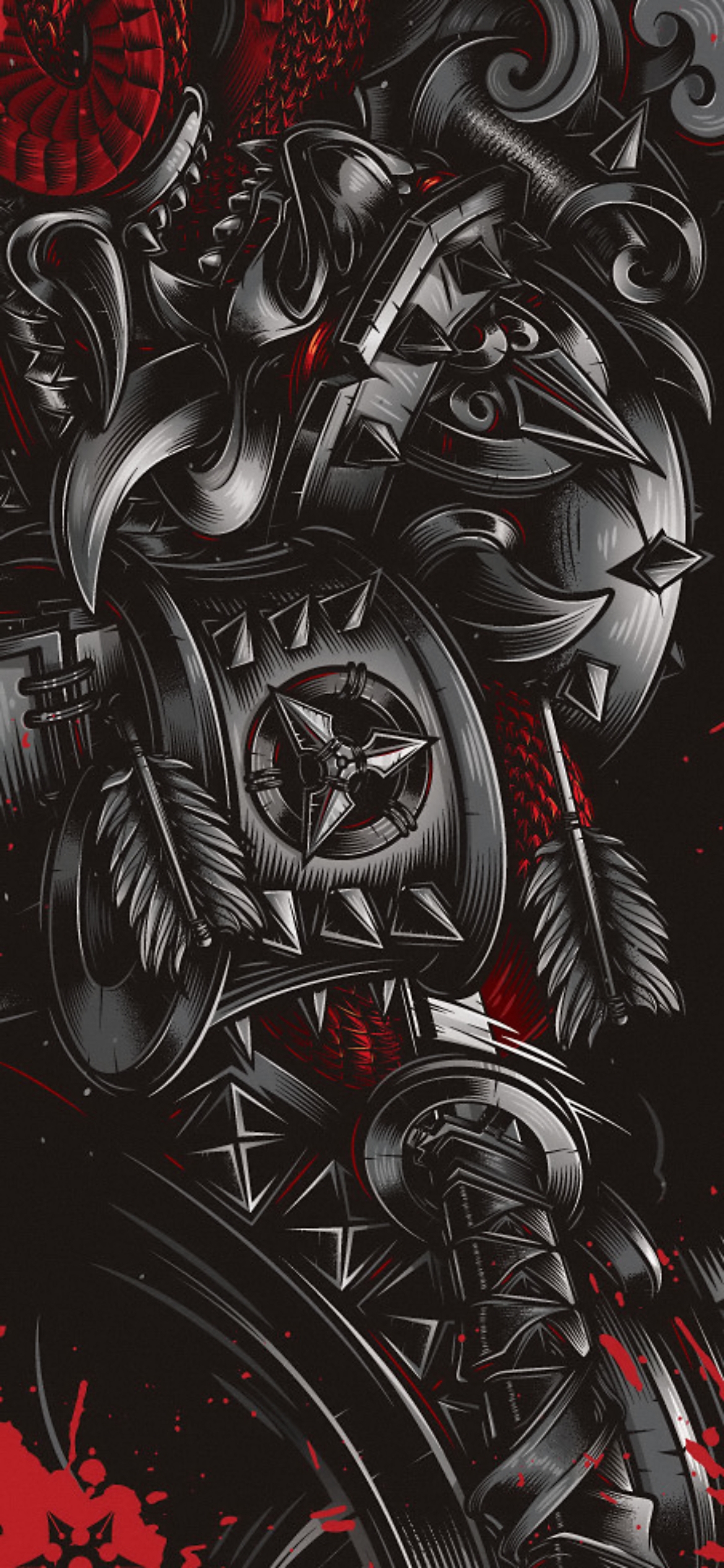 SAMURAI ART COOL PHONE WALLPAPER