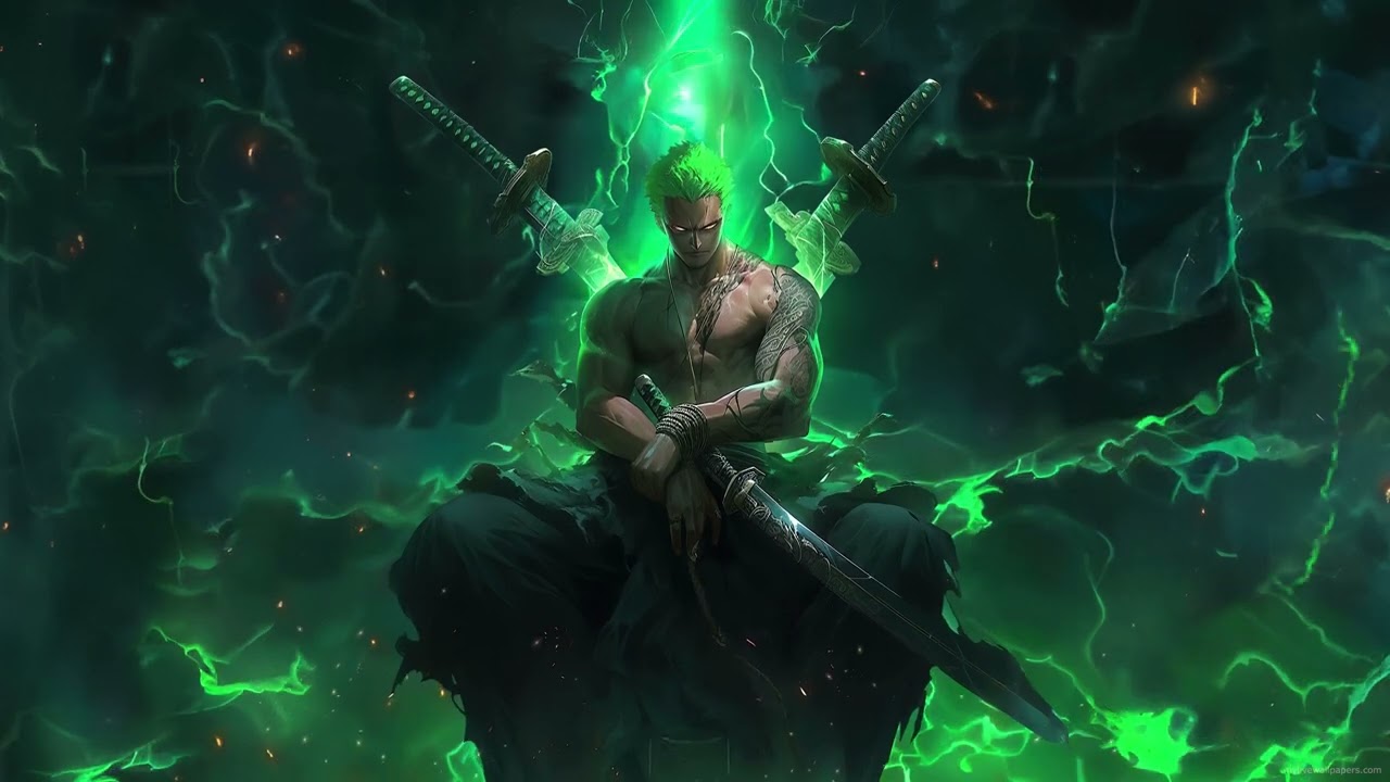live wallpaper Zoro King of Hell 4K